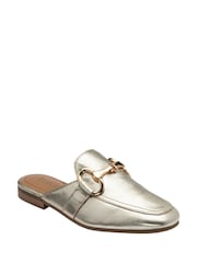 Lotus Gold Flat Mules Shoes - Image 1 of 4