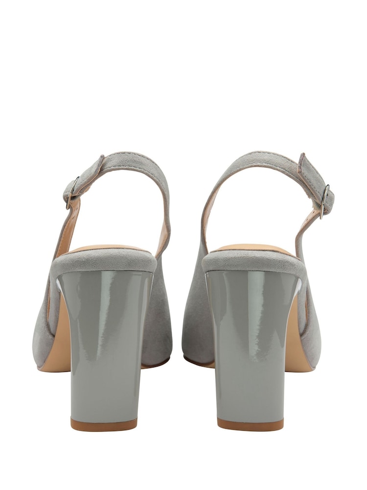 Grijs - Lotus pumps met hielbandje - Image 3 of 4