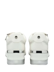 Lotus White Zip-Up Trainers - Image 3 of 4