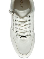 Lotus White Zip-Up Trainers - Image 4 of 4