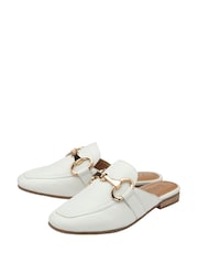 Lotus White Flat Mules Shoes - Image 2 of 4