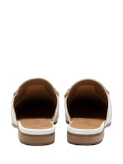 Lotus White Flat Mules Shoes - Image 3 of 4