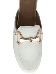 Lotus White Flat Mules Shoes - Image 4 of 4