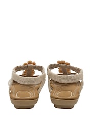 Lotus Gold Flat Slip-On Sandals - Image 3 of 4