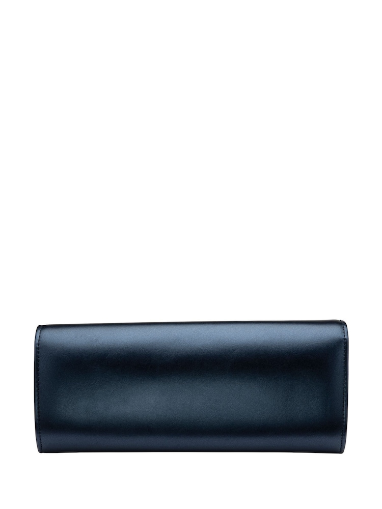Azul - Lotus Clutch Bag con cadena - Imagen 2 de 4 Azul - Lotus Clutch Bag con cadena - Imagen 2 de 4