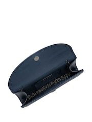 Lotus Blue Clutch Bag with Chain - Image 3 of 4