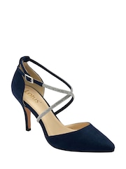 Lotus Blue Pointed Toe Court Shoes - Image 1 of 4
