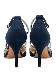Lotus Blue Pointed Toe Court Shoes - Image 3 of 4