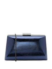 Blau - Lotus Clutch-Tasche mit Kette - Bild 1 von 4