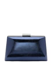 Blau - Lotus Clutch-Tasche mit Kette - Bild 2 von 4