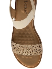 Lotus Natural Flat Slip-Ons Sandals - Image 4 of 4