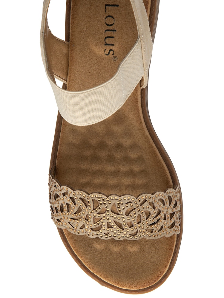 Lotus Natural Flat Slip-Ons Sandals - Image 4 of 4