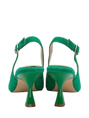 Lotus Green Slingback Court Shoes - Image 3 of 4