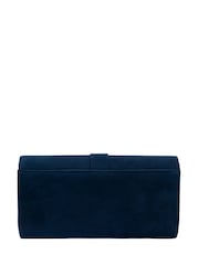 Lotus Blue Clutch Bag with Chain - Image 2 of 4