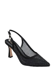 Lotus Black Slingback Court Shoes - Image 1 of 4