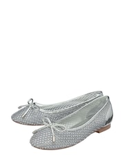 Lotus Silver Flat Ballerinas Shoes - Image 2 of 4