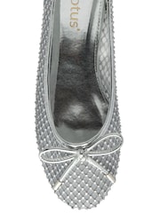 Lotus Silver Flat Ballerinas Shoes - Image 4 of 4