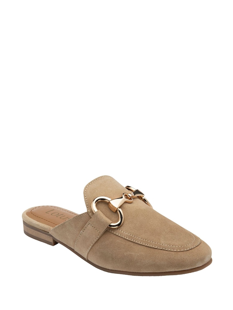 Lotus Natural Flat Mules Shoes - Image 1 of 4