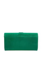 Lotus Green Clutch Bag with Chain - Image 2 of 4