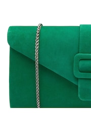 Lotus Green Clutch Bag with Chain - Image 4 of 4