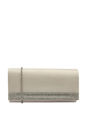 Nude - Lotus Clutch-Tasche mit Kette - Bild 1 von 4