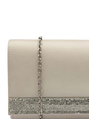 Nude - Lotus Clutch-Tasche mit Kette - Bild 3 von 4