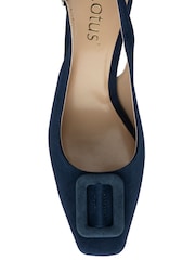 Lotus Blue Slingback Court Shoes - Image 4 of 4