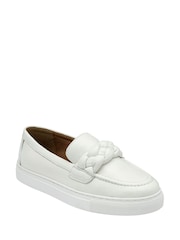 Lotus White Leather Casual Shoes - Image 1 of 4