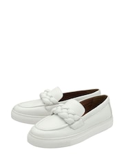 Lotus White Leather Casual Shoes - Image 2 of 4
