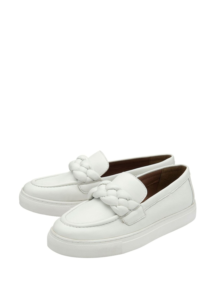 Lotus White Leather Casual Shoes - Image 2 of 4