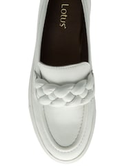 Lotus White Leather Casual Shoes - Image 4 of 4