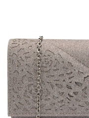 Lotus Pink Clutch Bag with Chain - Image 2 of 3