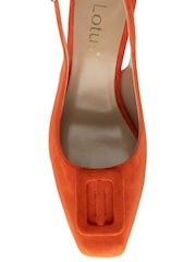 Lotus Orange Slingback Court Shoes - Image 4 of 4
