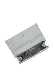Silber - Lotus Clutch-Tasche mit Kette - Bild 4 von 4