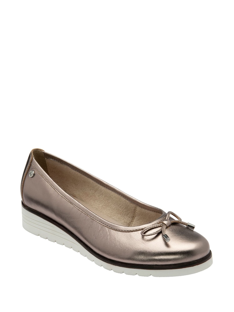 Lotus Grey Leather Casual Shoes - Image 1 of 4