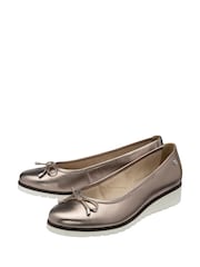 Lotus Grey Leather Casual Shoes - Image 2 of 4
