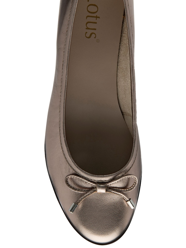 Lotus Grey Leather Casual Shoes - Image 4 of 4