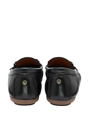 Lotus Black Leather Loafers - Image 3 of 4
