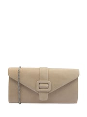 Lotus Nude Clutch Bag with Chain - Image 1 of 4