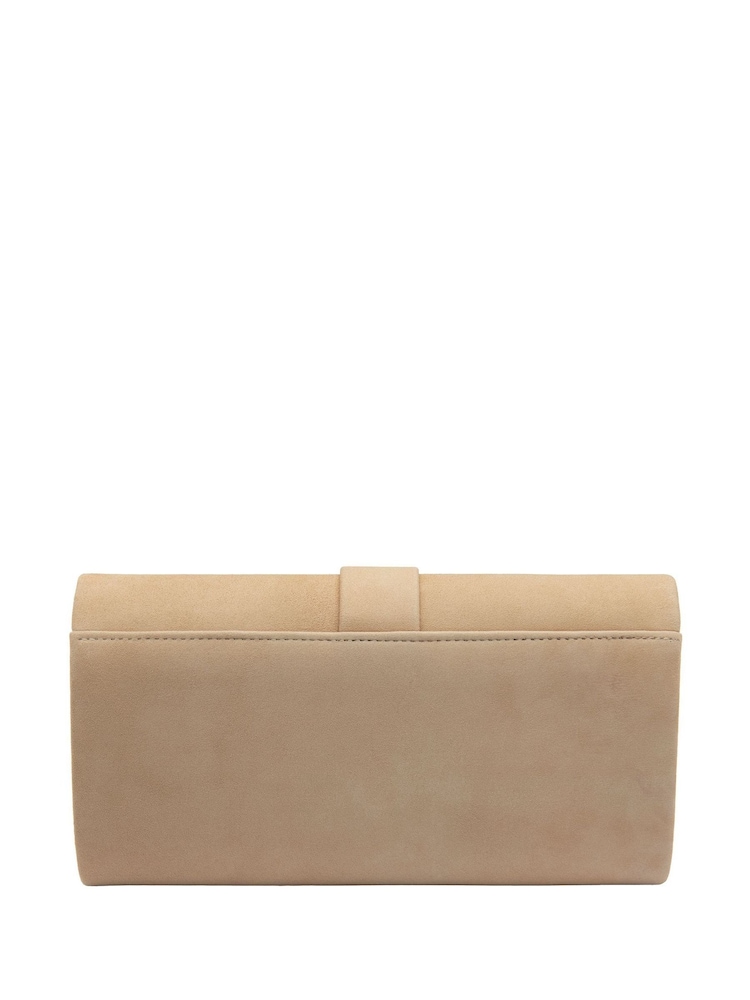 Lotus Nude Clutch Bag with Chain - Image 2 of 4