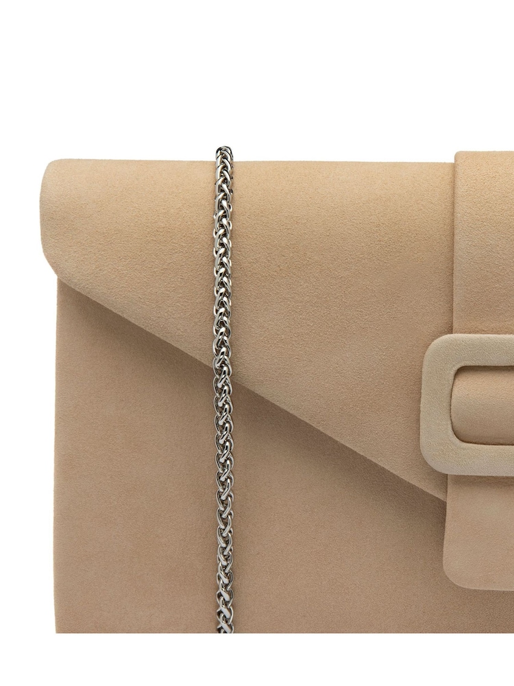 Lotus Nude Clutch Bag with Chain - Image 4 of 4
