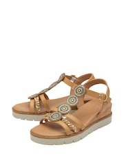 Lotus Brown Open Toe Sandals - Image 2 of 4