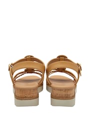 Lotus Brown Open Toe Sandals - Image 3 of 4