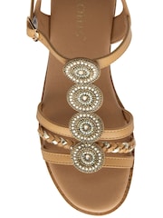 Lotus Brown Open Toe Sandals - Image 4 of 4