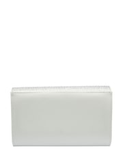 Lotus White Clutch Bag with Chain - Image 2 of 4