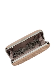 Nude - Lotus Clutch-Tasche mit Kette - Bild 3 von 4