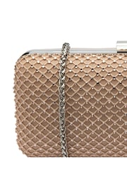 Nude - Lotus Clutch-Tasche mit Kette - Bild 4 von 4