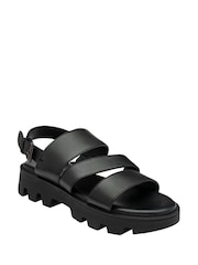 Negro - Lotus Flatform Slingback Sandals - Imagen 1 de 4