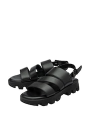 Negro - Lotus Flatform Slingback Sandals - Imagen 2 de 4