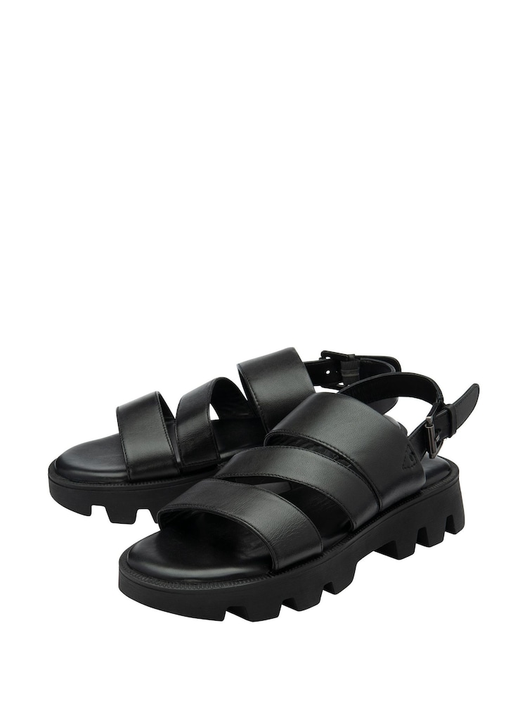 Negro - Lotus Flatform Slingback Sandals - Imagen 2 de 4